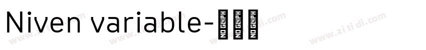 Niven variable字体转换